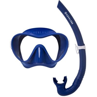 Aqualung Neos snorkelset med ram i ett glas mask + silikonslang, härdat glas, volym 170 cm ^, kompakt resor Aqualung Neos snorkelset med ram i ett glas mask + silikonslang, härdat glas, volym 170 cm ^, kompakt resor