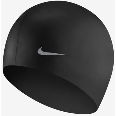 NIKE Unisex silikonbadmössa för barn TESS0106 svart en storlek NIKE Unisex silikonbadmössa för barn TESS0106 svart en storlek