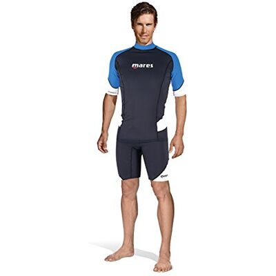 Mares Rash Guard Trilastic 412552, kortärmad, våtdräkt, blå, storlek x-small Mares Rash Guard Trilastic 412552, kortärmad, våtdräkt, blå, storlek x-small