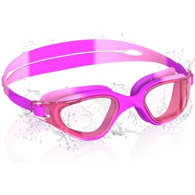 Ambienden Ambiende simglasögon barn, 180° HD dykglasögon för barn 3–14 år, anti-dimma, UV-skydd, snabb justering, silikontätningsringar utan läckage, unisex barn simglasögon för tonåringar, lila Ambienden Ambiende simglasögon barn, 180° HD dykglasögon för barn 3–14 år, anti-dimma, UV-skydd, snabb justering, silikontätningsringar utan läckage, unisex barn simglasögon för tonåringar, lila