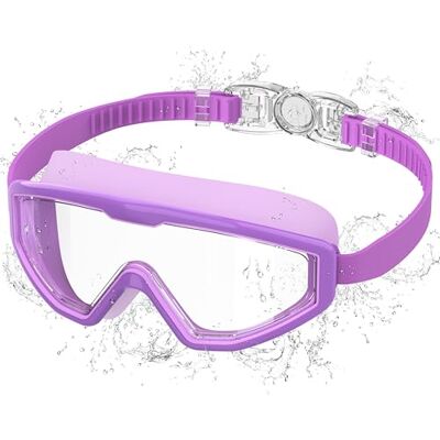 Ambienden Simglasögon för barn mot blekning UV 180° bred syn 1-klick justering och silikontätning unisex glasögon 3–12 år gammal pool, lila Ambienden Simglasögon för barn mot blekning UV 180° bred syn 1-klick justering och silikontätning unisex glasögon 3–12 år gammal pool, lila