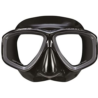 Omer Unisex vuxen ABALON MASK MFS Dive, svart Omer Unisex vuxen ABALON MASK MFS Dive, svart