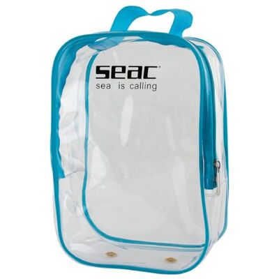 SEAC Full Face Mask Bag, Transparent Plastväska för Integral Snorkling Mask SEAC Full Face Mask Bag, Transparent Plastväska för Integral Snorkling Mask