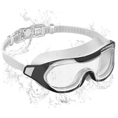 Seaflar HD simglasögon barn, imfri och UV-skydd, vidvinkel, enkel justering, silikontätning, dykglasögon barn 3–14 år unisex T-WHBK Seaflar HD simglasögon barn, imfri och UV-skydd, vidvinkel, enkel justering, silikontätning, dykglasögon barn 3–14 år unisex T-WHBK