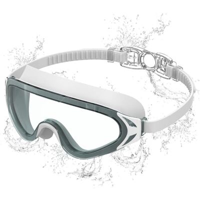 Seaflar simglasögon unisex anti-dimma UV-skydd dykglasögon vuxna stor ram HD-lins professionella simglasögon för simning dykning och vattensporter – BBK-C-WHBL Seaflar simglasögon unisex anti-dimma UV-skydd dykglasögon vuxna stor ram HD-lins professionella simglasögon för simning dykning och vattensporter – BBK-C-WHBL