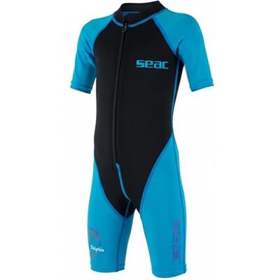 SEAC Dolphin, kort våtdräkt för barn i 1,5 mm neopren och lycra för simning, snorkling och lek i vattnet SEAC Dolphin, kort våtdräkt för barn i 1,5 mm neopren och lycra för simning, snorkling och lek i vattnet
