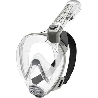 Cressi DUKE DRY FULL FACE MASK CLEAR/SILVER M/L Cressi DUKE DRY FULL FACE MASK CLEAR/SILVER M/L