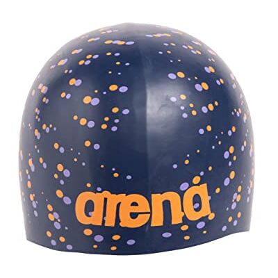 ARENA Unisex vuxen Poolish gjuten badmössa för träning och racing, 100% silikon, en storlek, prickar ARENA Unisex vuxen Poolish gjuten badmössa för träning och racing, 100% silikon, en storlek, prickar