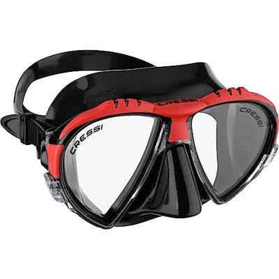 CRESSI MATRIX MASK SIL BLACK/FRAME RED CRESSI MATRIX MASK SIL BLACK/FRAME RED