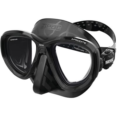 SEAC Afrodite, dykmask med låg volym, med 3 mm härdade linser, bekväm silikonkant, justerbara 3D-spännen, kompatibel med optiska korrigeringslinser (-1,0 till -6,0) SEAC Afrodite, dykmask med låg volym, med 3 mm härdade linser, bekväm silikonkant, justerbara 3D-spännen, kompatibel med optiska korrigeringslinser (-1,0 till -6,0)