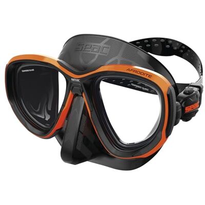 SEAC Afrodite, dykmask med låg volym, med 3 mm härdade linser, bekväm silikonkant, justerbara 3D-spännen, kompatibel med optiska korrigeringslinser (-1,0 till -6,0) SEAC Afrodite, dykmask med låg volym, med 3 mm härdade linser, bekväm silikonkant, justerbara 3D-spännen, kompatibel med optiska korrigeringslinser (-1,0 till -6,0)