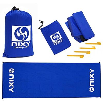 NIXY landningsmatta – mångsidig och hållbar 360 cm x 145 cm matta – tillverkad med slitstark 100% ripstop-nylon – perfekt tillbehör för paddelbräda, surfing, kajak och dyk utomhusaktiviteter – blå NIXY landningsmatta – mångsidig och hållbar 360 cm x 145 cm matta – tillverkad med slitstark 100% ripstop-nylon – perfekt tillbehör för paddelbräda, surfing, kajak och dyk utomhusaktiviteter – blå