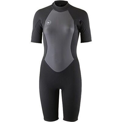 O'Neill Wetsuits Dam Reaktor II 2 mm dragkedja bak fjäder våtdräkt, svart, 6 O'Neill Wetsuits Dam Reaktor II 2 mm dragkedja bak fjäder våtdräkt, svart, 6
