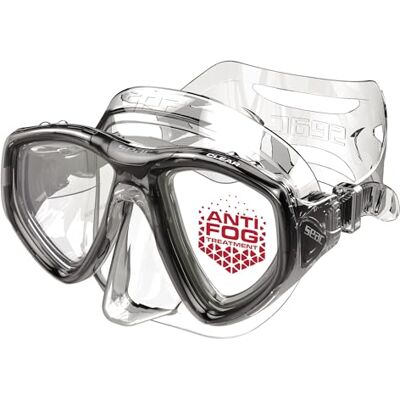 SEAC Clear – Tvåglas dykmask av silikon anti-dimma låg volym mask för dykning och snorkling SEAC Clear – Tvåglas dykmask av silikon anti-dimma låg volym mask för dykning och snorkling