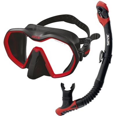 SEAC Set Bis Icona Torr, Set Mask Utan ram och Snorkel Torr för Dykning under vattnet SEAC Set Bis Icona Torr, Set Mask Utan ram och Snorkel Torr för Dykning under vattnet