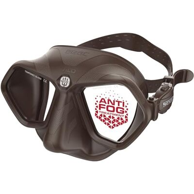 SEAC Wild – Lågvolymdykermask i silikon Mask för fridykning och undervattensjakt, antifog, dubbellins med 3D-spänne och perifert synfält SEAC Wild – Lågvolymdykermask i silikon Mask för fridykning och undervattensjakt, antifog, dubbellins med 3D-spänne och perifert synfält