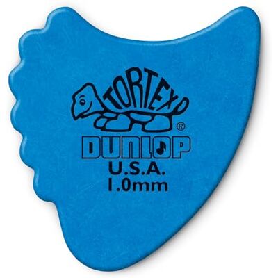 Dunlop 414R1.0 Tortex Fin Blue 1.0Mm Dunlop 414R1.0 Tortex Fin Blue 1.0Mm