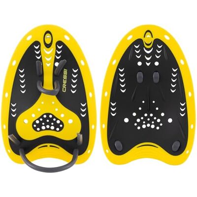 CRESSI Aqua Energy PRO Swim Paddles, Unisex Vuxen Simpalett, Svart/Gul, En Storlek CRESSI Aqua Energy PRO Swim Paddles, Unisex Vuxen Simpalett, Svart/Gul, En Storlek