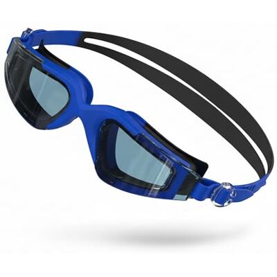 Seaflar simglasögon män kvinnor med anti-dimma HD-lins och UV400-skydd – unisex dykglasögon vuxna ungdomar vattentät 3D silikon tätning för strand/pool BlueGY Seaflar simglasögon män kvinnor med anti-dimma HD-lins och UV400-skydd – unisex dykglasögon vuxna ungdomar vattentät 3D silikon tätning för strand/pool BlueGY