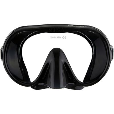 CRESSI Musa Mask Black Unisex Frameless Mask for Diving and Snorkelling, Low Internal Volume and Wide Field of Vision, Black, One Size CRESSI Musa Mask Black Unisex Frameless Mask for Diving and Snorkelling, Low Internal Volume and Wide Field of Vision, Black, One Size