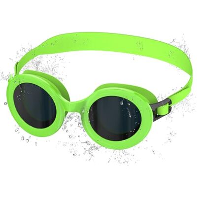 Ambienden Ambiende simglasögon barn, imfria och UV-skydd, 180° vidvinkelsikt, snabb justerbar silikontätning unisex dykglasögon barn för 3–10 år, grön Ambienden Ambiende simglasögon barn, imfria och UV-skydd, 180° vidvinkelsikt, snabb justerbar silikontätning unisex dykglasögon barn för 3–10 år, grön
