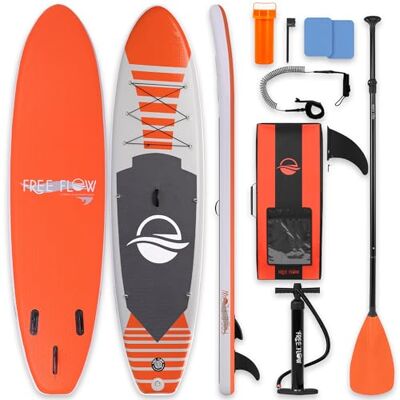 SereneLife SLSUPB135 Orange 10.5ft SUP - Stand-Up Paddleboard - Tillbehör Inkluderade - Max 125kg SereneLife SLSUPB135 Orange 10.5ft SUP - Stand-Up Paddleboard - Tillbehör Inkluderade - Max 125kg