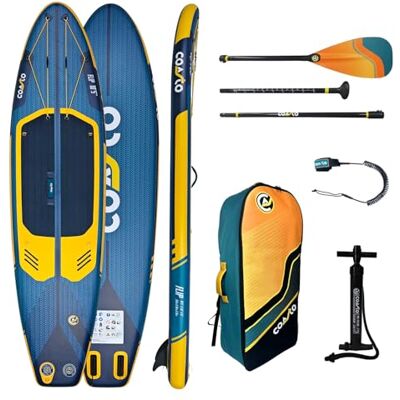 Coasto Sup Stand Up Uppblåsbar paddel Flip 10'5 PB-CFLIP105 Dropstitch Woven uppblåsbar bräda med paddelpaket, Leash, pump och bärväska 310 l 317 x 81 x 15 cm Coasto Sup Stand Up Uppblåsbar paddel Flip 10'5 PB-CFLIP105 Dropstitch Woven uppblåsbar bräda med paddelpaket, Leash, pump och bärväska 310 l 317 x 81 x 15 cm