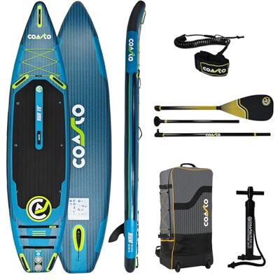 Coasto Sup Stand Up Uppblåsbar paddel Regent 11'8 Horizon PB-CHORIZON118 uppblåsbar droppduk med paddelpaket, koppel, pump och bärväska 365 l 355 x 86 x 15 cm Coasto Sup Stand Up Uppblåsbar paddel Regent 11'8 Horizon PB-CHORIZON118 uppblåsbar droppduk med paddelpaket, koppel, pump och bärväska 365 l 355 x 86 x 15 cm