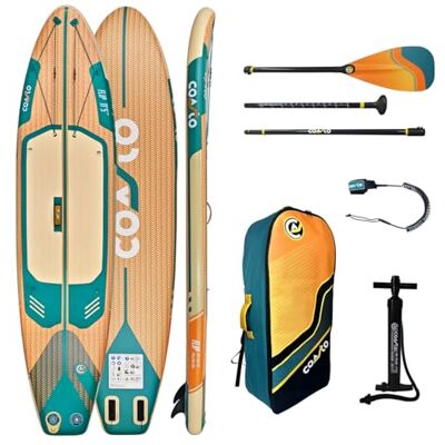 Coasto Sup Stand Up uppblåsbar paddel Flip 11'5 PB-CFLIP115-348x81x15 cm dropstitch woven komplett paket: Leash Pump bärväska upp till 150 kg orange Coasto Sup Stand Up uppblåsbar paddel Flip 11'5 PB-CFLIP115-348x81x15 cm dropstitch woven komplett paket: Leash Pump bärväska upp till 150 kg orange