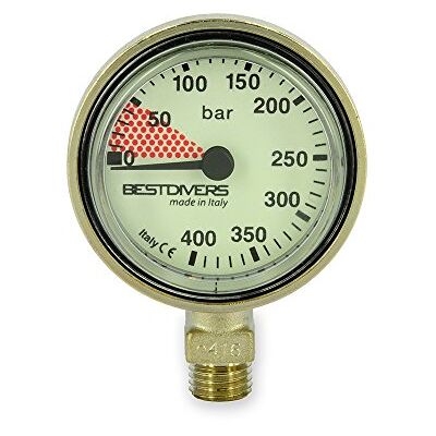 Best divers ab0775 Manometer Sub, silver, 4,5 x 2 cm Best divers ab0775 Manometer Sub, silver, 4,5 x 2 cm