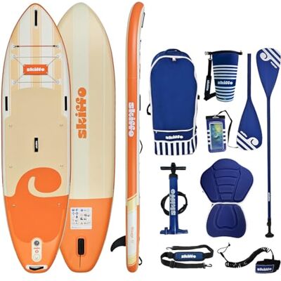 Skiffo 11 tum korallstrand uppblåsbar 2-i-1 hel kajak 335 x 86 x 15 cm max 160 kg stabil och mångsidig unik design Skiffo 11 tum korallstrand uppblåsbar 2-i-1 hel kajak 335 x 86 x 15 cm max 160 kg stabil och mångsidig unik design