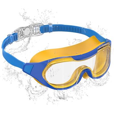 Seaflar Barnpoolglasögon, anti-dimma och UV, panoramasyn, snabb justering, silikontätning, unisex simglasögon 3–14 år T-BLYL Seaflar Barnpoolglasögon, anti-dimma och UV, panoramasyn, snabb justering, silikontätning, unisex simglasögon 3–14 år T-BLYL