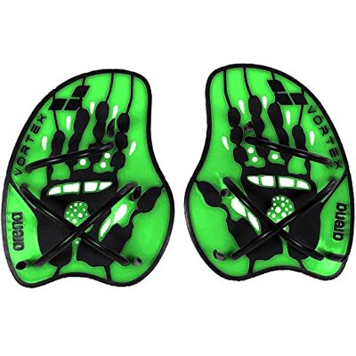 ARENA Vortex Evolution Handpaddel, Acid Lime/Svart, Stor ARENA Vortex Evolution Handpaddel, Acid Lime/Svart, Stor