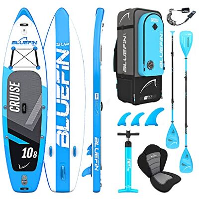 Bluefin SUP Bluefin Cruise SUP-bräda i set uppblåsbar Stand Up Paddelbräda 15 cm tjock glasfiberpaddel kajaksits kompletta tillbehör Bluefin SUP Bluefin Cruise SUP-bräda i set uppblåsbar Stand Up Paddelbräda 15 cm tjock glasfiberpaddel kajaksits kompletta tillbehör