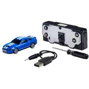 Carson 1:60 Nano Racer Ford Mustang ShelbyGT500 blå – Fjärrstyrd bil, RC-fordon, leksak för barn, fjärrstyrd, RC-bil, 2,4 GHz fjärrkontroll Carson 1:60 Nano Racer Ford Mustang ShelbyGT500 blå – Fjärrstyrd bil, RC-fordon, leksak för barn, fjärrstyrd, RC-bil, 2,4 GHz fjärrkontroll