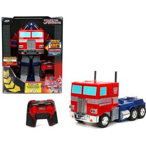 Jada , Radio Control Transformers Optimus Prime Cabriolet 34 cm radiostyrd lastbil 2 kanaler 2,4 GHz, ljus och ljud, rör sig i alla riktningar, förvandlas till Robot, 8 år (9333521314R00) Jada , Radio Control Transformers Optimus Prime Cabriolet 34 cm radiostyrd lastbil 2 kanaler 2,4 GHz, ljus och ljud, rör sig i alla riktningar, förvandlas till Robot, 8 år (9333521314R00)