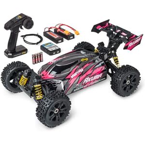 Carson 500409083 1:8 Akuma Buggy 4WD 100% RTR rosa – fjärrstyrd bil, offroad, hög kvalitet, RC fordon, RC bil 70 km/h, fjärrstyrd buggy Carson 500409083 1:8 Akuma Buggy 4WD 100% RTR rosa – fjärrstyrd bil, offroad, hög kvalitet, RC fordon, RC bil 70 km/h, fjärrstyrd buggy