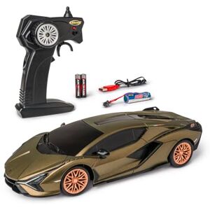 Carson 1:24 Lamborghini Sian 2,4 GHz 100% RTR – fjärrstyrd bil, LED-belysning, restid ca 60 min, RC bil, RC fordon, fjärrkontrollstyrd leksak Carson 1:24 Lamborghini Sian 2,4 GHz 100% RTR – fjärrstyrd bil, LED-belysning, restid ca 60 min, RC bil, RC fordon, fjärrkontrollstyrd leksak