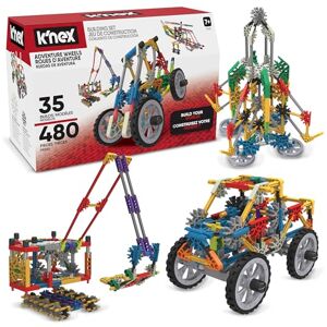 K'Nex Ultimate Building Set 35 Model Pedagogiska leksaker för barn, 480 delars teknik och byggstjälk inlärningskit för barn i åldrarna 7+ Basic Fun 12418, bröst K'Nex Ultimate Building Set 35 Model Pedagogiska leksaker för barn, 480 delars teknik och byggstjälk inlärningskit för barn i åldrarna 7+ Basic Fun 12418, bröst
