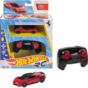Hot Wheels RC Ferrari SF90 gatustil floran, radiostyrd bil i skala 1:64, inklusive hastighetsökningsknapp, barnleksak, 5+ år, JGD09 Hot Wheels RC Ferrari SF90 gatustil floran, radiostyrd bil i skala 1:64, inklusive hastighetsökningsknapp, barnleksak, 5+ år, JGD09