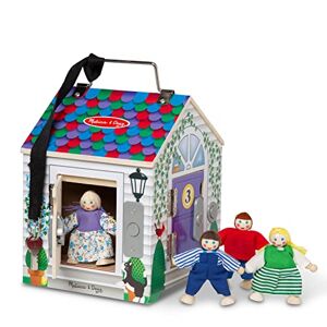 Melissa & Doug Dörrklockas hus Trädocka med dörrklockljud   Flerfärgad   dockor i trä   3+ år   Present till pojke eller flicka