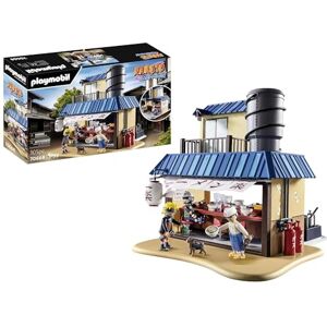 Playmobil Naruto Shippuden 70668 Ichiraku Ramen Shop, läckra upplevelser i ramen -butiken med Naruto, Kakashi, Teuchi & Pakkun, leksaker för barn från 5 år