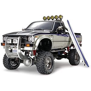 TAMIYA TMYTAM58397 1:10 RC Toyota HiLux HighLift 4 x 4 3-växlad – fjärrstyrd bil – inkl. surfbräda – offroad – Pick Up – elmotor – modellbyggsats – metallväxellåda – olackerad – 58397, svart TAMIYA TMYTAM58397 1:10 RC Toyota HiLux HighLift 4 x 4 3-växlad – fjärrstyrd bil – inkl. surfbräda – offroad – Pick Up – elmotor – modellbyggsats – metallväxellåda – olackerad – 58397, svart