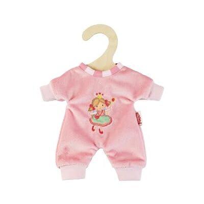 Heless 9581 – Docksparkdräkt prinsessa Emily, i rosa, med prinsessor, brodering, för dockor och gosedjur i storlek 20–25 cm Heless 9581 – Docksparkdräkt prinsessa Emily, i rosa, med prinsessor, brodering, för dockor och gosedjur i storlek 20–25 cm