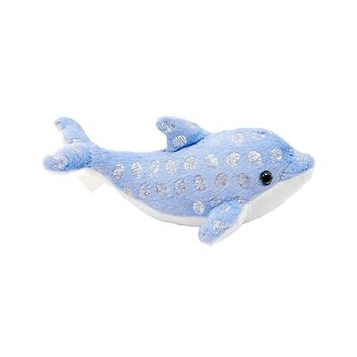WILD REPUBLIC Foilkins Jr Delfin, mjuk leksak, 20 cm, gåva till babyshowers, gosedjur för barn, plyschleksaker, fyllning spunnen från återvunna vattenflaskor, hållbart gosedjur WILD REPUBLIC Foilkins Jr Delfin, mjuk leksak, 20 cm, gåva till babyshowers, gosedjur för barn, plyschleksaker, fyllning spunnen från återvunna vattenflaskor, hållbart gosedjur