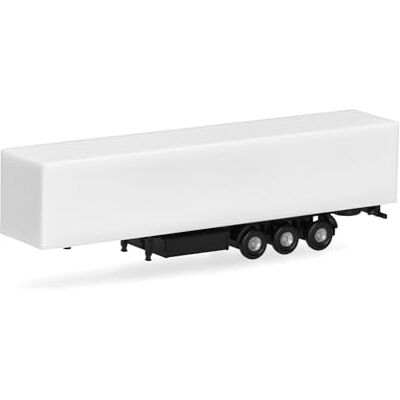 herpa reservdelstjänst, spår, 3-axligt släp med låda, 2 stycken i skala 1:160, miniatyrmodell, plast herpa reservdelstjänst, spår, 3-axligt släp med låda, 2 stycken i skala 1:160, miniatyrmodell, plast