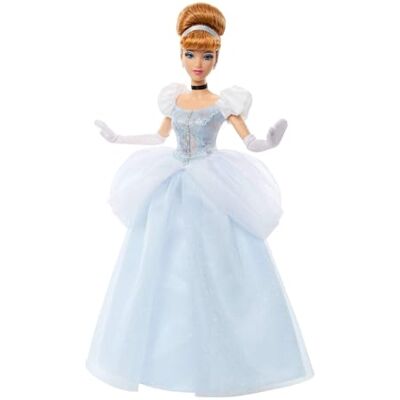 Mattel Disney Princess Askungen, Sparkling Princess-modedocka och accessoarer, avtagbar klänning, skor, halsband och örhängen, inspirerad av filmen, JMP62 Mattel Disney Princess Askungen, Sparkling Princess-modedocka och accessoarer, avtagbar klänning, skor, halsband och örhängen, inspirerad av filmen, JMP62
