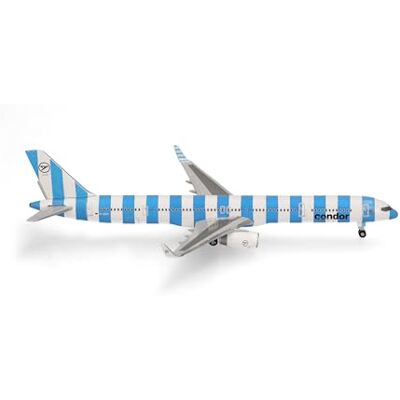 Herpa flygplansmodell Condor Boeing 757-300 “Sea”, miniatyr i skala 1:500, samlarobjekt, flygplansmodell utan ställ, metall Herpa flygplansmodell Condor Boeing 757-300 “Sea”, miniatyr i skala 1:500, samlarobjekt, flygplansmodell utan ställ, metall