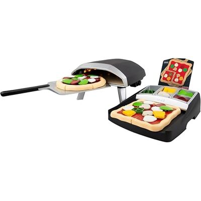 Casdon Ooni Pizza Oven & Topping Station Deluxe-set Leksakspizza ugn & topp-set för barn ålda 3+ Funktioner Real Flame Effect Light! Casdon Ooni Pizza Oven & Topping Station Deluxe-set Leksakspizza ugn & topp-set för barn ålda 3+ Funktioner Real Flame Effect Light!