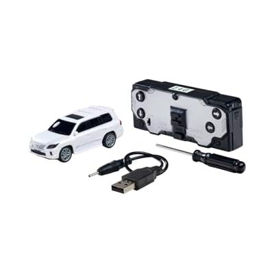 Carson 1:60 Nano Racer Lexus LX570 vit – Fjärrstyrd bil, RC-fordon, leksak för barn, fjärrstyrd, RC-bil, 2,4 GHz fjärrkontroll Carson 1:60 Nano Racer Lexus LX570 vit – Fjärrstyrd bil, RC-fordon, leksak för barn, fjärrstyrd, RC-bil, 2,4 GHz fjärrkontroll